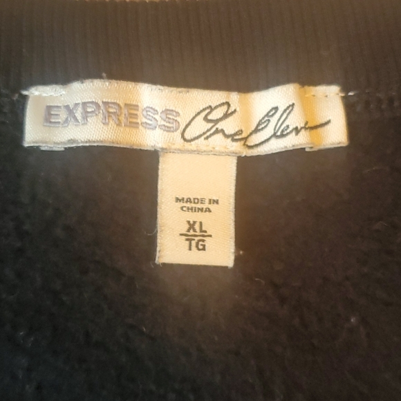 Express One Eleven black sweatshirt size XL - Picture 4 of 9